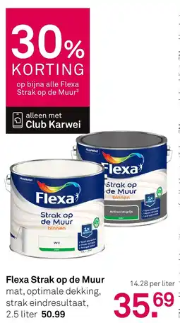 Karwei Flexa Strak op de Muur aanbieding