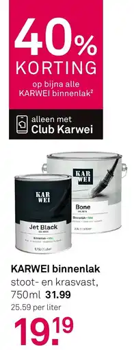 Karwei Karwei binnenlak aanbieding