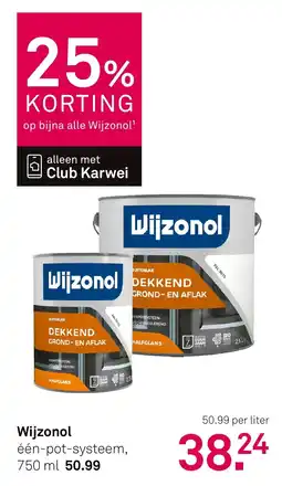 Karwei Wijzonol aanbieding