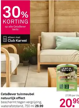 Karwei Ceta bever tuinmeubel natuurlijk effect aanbieding