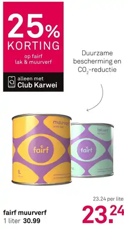 Karwei Fairf muurverf aanbieding