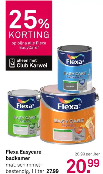 Karwei Flexa Easycare badkamer aanbieding