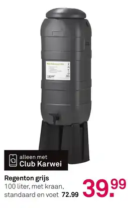 Karwei Regenton grijs aanbieding
