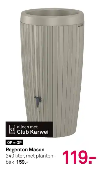 Karwei Regenton Mason aanbieding