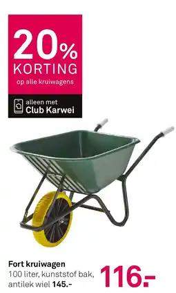 Karwei Fort kruiwagen aanbieding