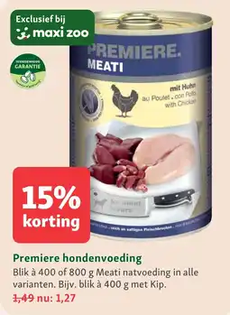 Maxi Zoo Fleischbrocken, ricco di suc Premiere hondenvoeding aanbieding