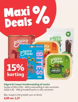 Maxi Zoo Edgard & Cooper hondenvoeding of snacks aanbieding