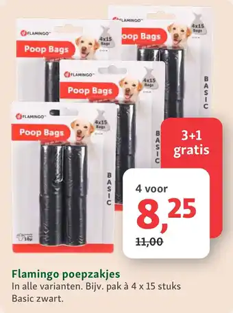 Flamingo poepzakjes