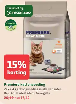 Maxi Zoo Premiere kattenvoeding aanbieding
