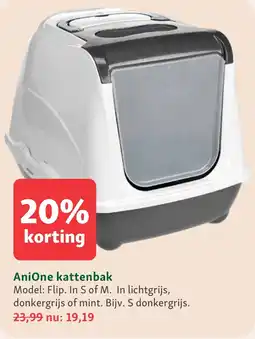 Maxi Zoo AniOne kattenbak aanbieding