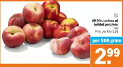Albert Heijn AH Nectarines of (wilde) perziken aanbieding