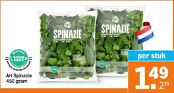 Albert Heijn AH Spinazie aanbieding