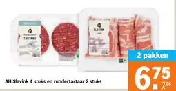Albert Heijn AH Slavink en rundertartaar aanbieding