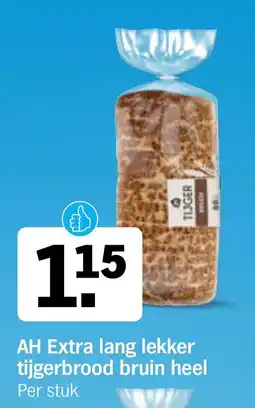 Albert Heijn AH Extra lang lekker tijgerbrood bruin heel aanbieding