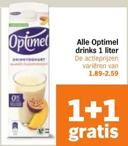 Albert Heijn Alle Optimel drinks aanbieding