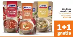 Albert Heijn Alle Unox soep in zak aanbieding