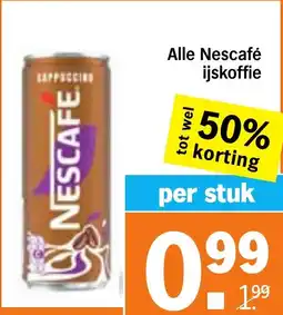 Albert Heijn Alle Nescafé ijskoffie aanbieding