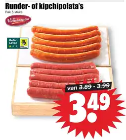 Dirk Runder- of kipchipolata's aanbieding