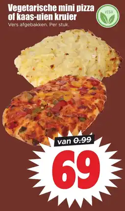 Dirk Vegetarische mini pizza of kaas-uien kruier aanbieding