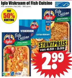 Dirk Iglo Viskraam of Fish Cuisine aanbieding