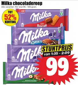 Dirk Milka chocoladereep aanbieding