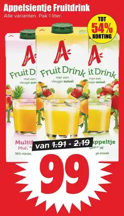 Dirk Appelsientje Fruitdrink aanbieding