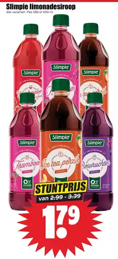 Dirk Slimpie limonadesiroop aanbieding