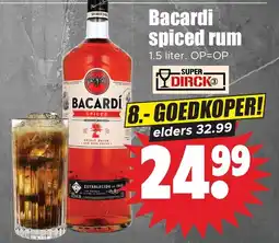 Dirk Bacardi spiced rum aanbieding