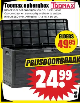 Dirk Toomax opbergbox aanbieding