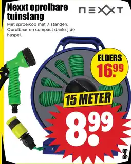 Dirk Nexxt oprolbare NEXXT tuinslang aanbieding