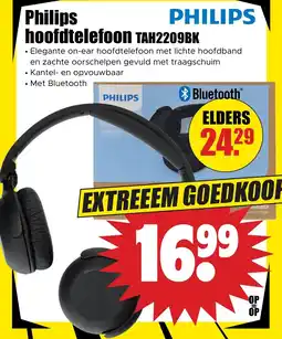 Dirk Philips hoofdtelefoon TAH2209BK aanbieding