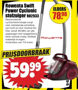 Dirk Rowenta Swift Power Cyclonic stofzuiger R02933 aanbieding
