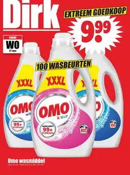 Dirk Omo wasmiddel aanbieding