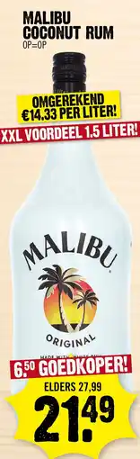 Super Dirck 3 Malibu coconut rum aanbieding