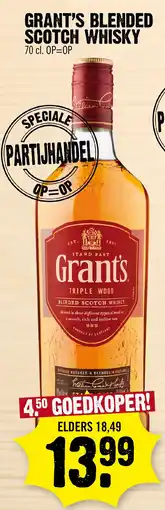 Super Dirck 3 Grant's blended scotch whisky aanbieding