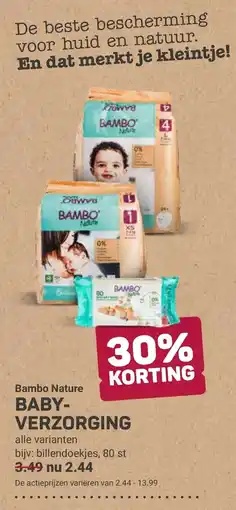 Ekoplaza Bambo nature baby verzorging aanbieding