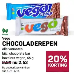 Ekoplaza Vego chocoladerepen aanbieding