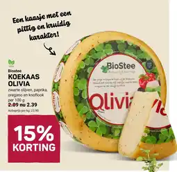 Ekoplaza Biostee Koekaas Olivia aanbieding