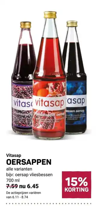 Ekoplaza Vitasap Oersappen aanbieding