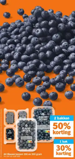 Albert Heijn AH Blauwe bessen aanbieding