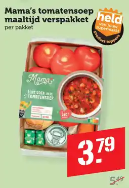 Coop Mama's tomatensoep maaltijd verspakket aanbieding