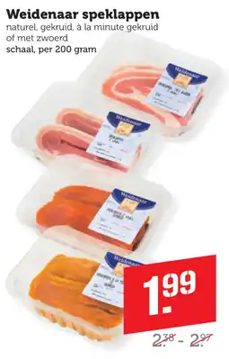 Coop Weidenaar Speklappen aanbieding