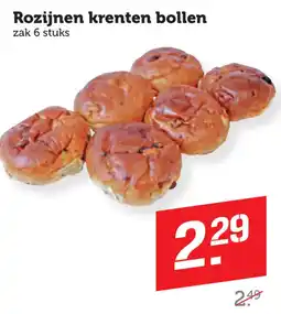 Coop Rozijnen krenten bollen aanbieding