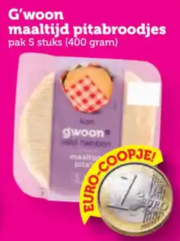 Coop G'woon maaltijd pitabroodjes aanbieding