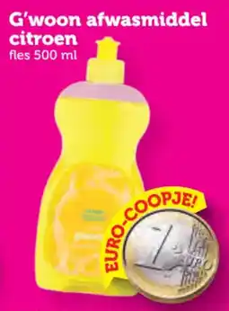 Coop G'woon afwasmiddel citroen aanbieding