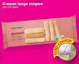 Coop G'woon lange vingers aanbieding