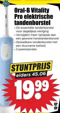 Dirk Oral-B Vitality Pro elektrische tandenborstel aanbieding