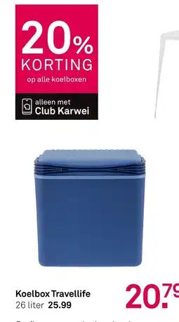 Karwei Koelbox Travellife aanbieding