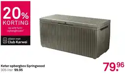 Karwei Keter opbergbox Springwood aanbieding