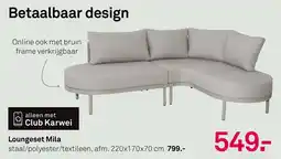 Karwei Loungeset Mila aanbieding